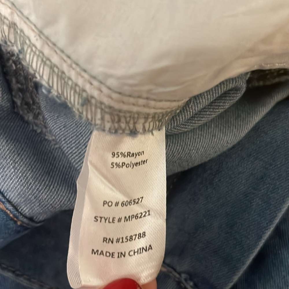 Mable Palazzo Jeans High Rise Pleated Wide Leg Lightweight Denim Blue M NWT - Picture 9 of 16